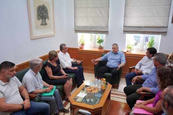 Επίσκεψη του Υφ. Υποδομών στην Περιφέρεια Κρήτης στο πλαίσιο περιοδείας στα έργα που βρίσκονται σε εξέλιξη
