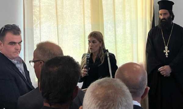 H Σέβη Βολουδάκη στην ορκωμοσία της νέας Δημοτικής Αρχής του Δήμου Σφακίων