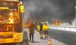 Βλάβη σε λεωφορείο του ΚΤΕΛ Ιωαννίνων: Οι επιβάτες περίμεναν μία ώρα στα χιόνια