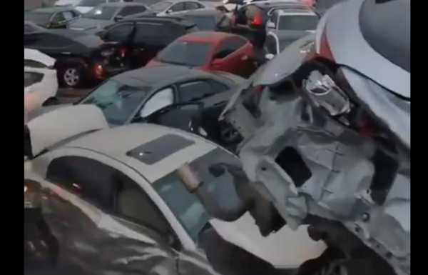 ΧXL καραμπόλα στην Κίνα – Περισσότερα από 100 οχήματα συγκρούστηκαν σε μεγάλο αυτοκινητόδρομο