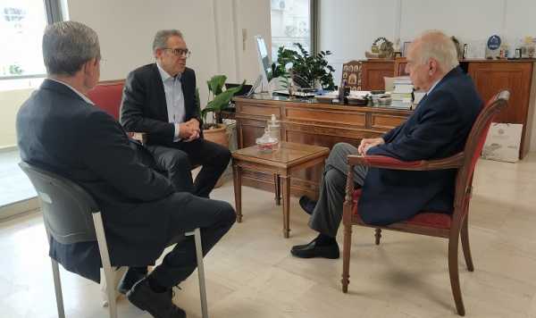 Συνάντηση του Δημάρχου Ηρακλείου Βασίλη Λαμπρινού με τον Πρέσβη της Σουηδίας στην Ελλάδα