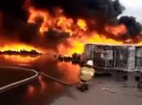 Ρωσία: Μεγάλη πυρκαγιά σε αποθήκη στην επαρχία της Μόσχας